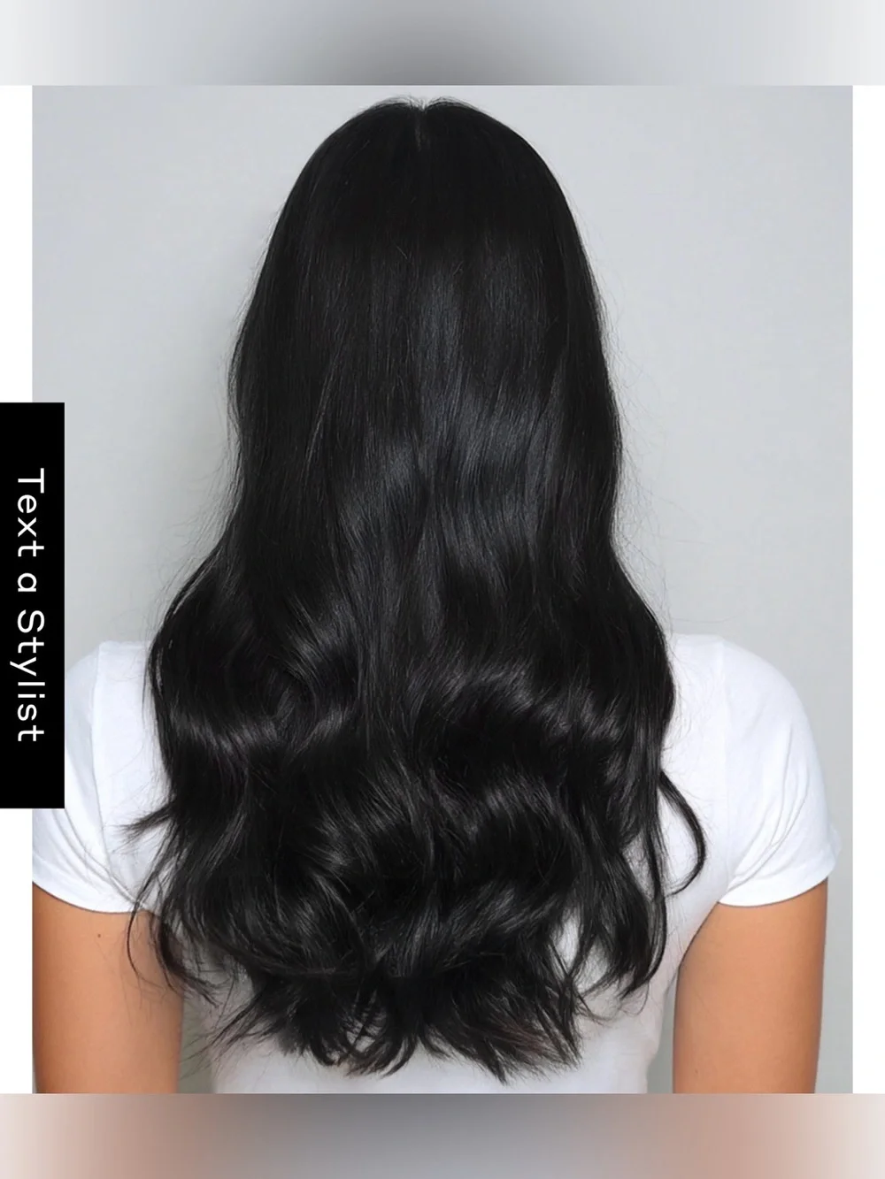 Premium Black Clip-In Human Hair Extensions - Sleek Natural Black